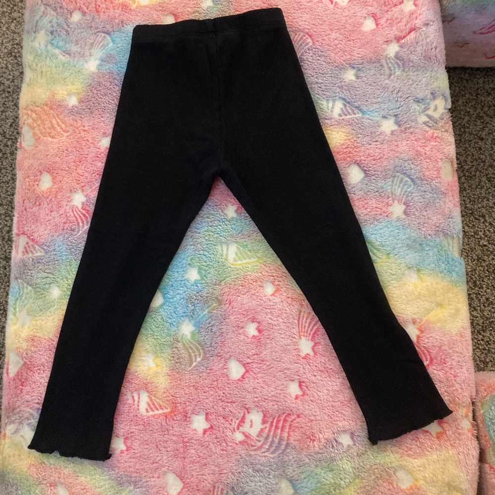 Okie Dokie Classic Black Kids Leggings